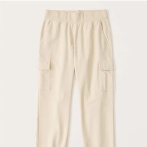 Abercrombie & Fitch A&F Soft Collection, Tan Cargo Joggers, S